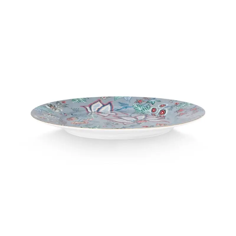 PIP Studio Flower Festival Porcelain Light Blue 32cm Plate