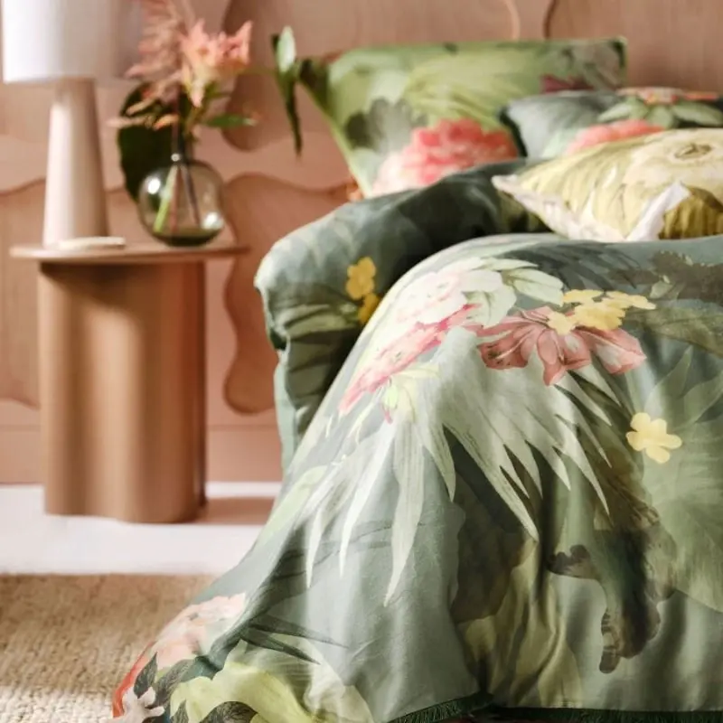 Linen House Matira Green Quilt Cover Set