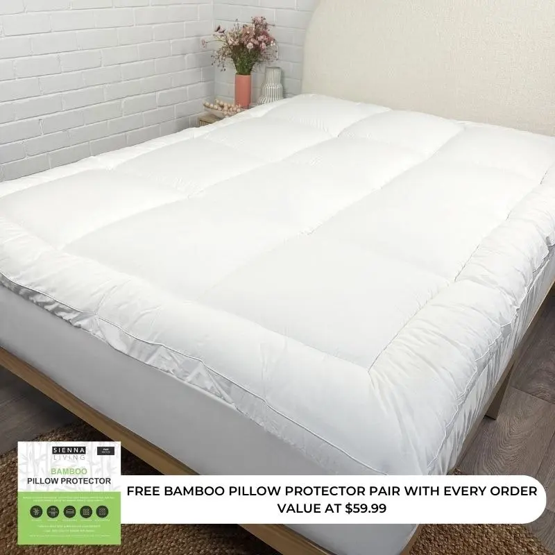 Sienna Living Luxury Hotel 1500GSM Mattress Topper