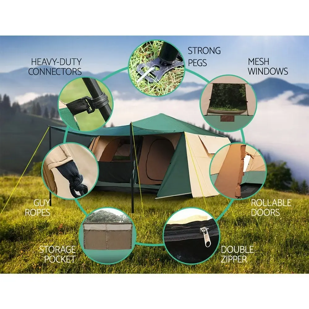 Weisshorn Instant Pop up Camping Tent 8 Person Outdoor Hiking Tents Dome