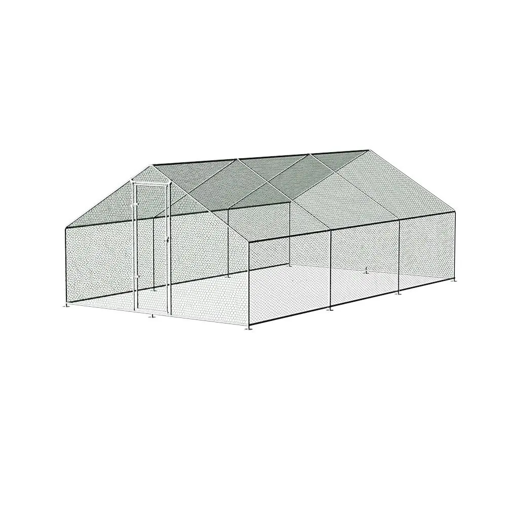 i.Pet Chicken Coop Cage 3x6x2m Galvanised Steel