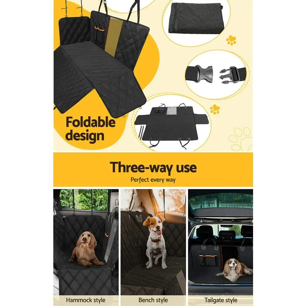 i.Pet Pet Car Seat Cover Dog Back Waterproof Protector Hammock Non Slip Rear Mat