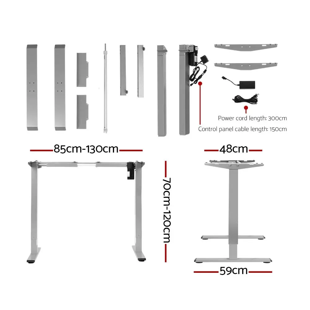 Artiss Standing Desk Motorised 140CM Walnut