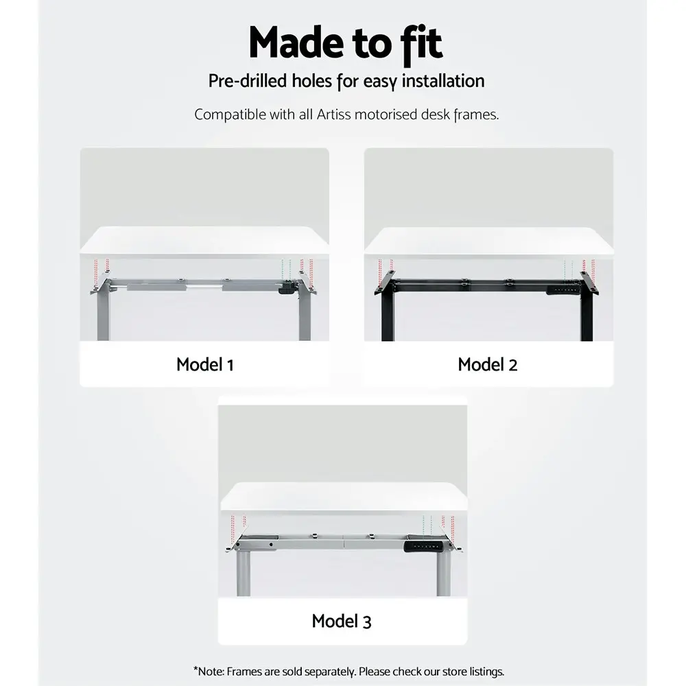 Artiss Standing Desk Top White 120CM