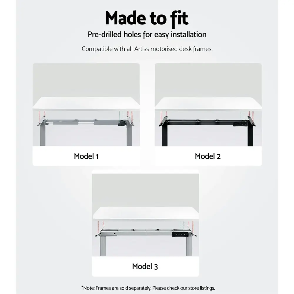 Artiss Standing Desk Top White 140CM