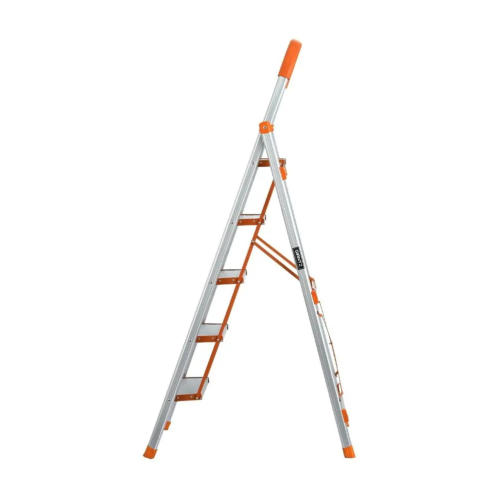 Giantz 5 Step Ladder Multi-Purpose Folding Aluminium Light Weight Platform