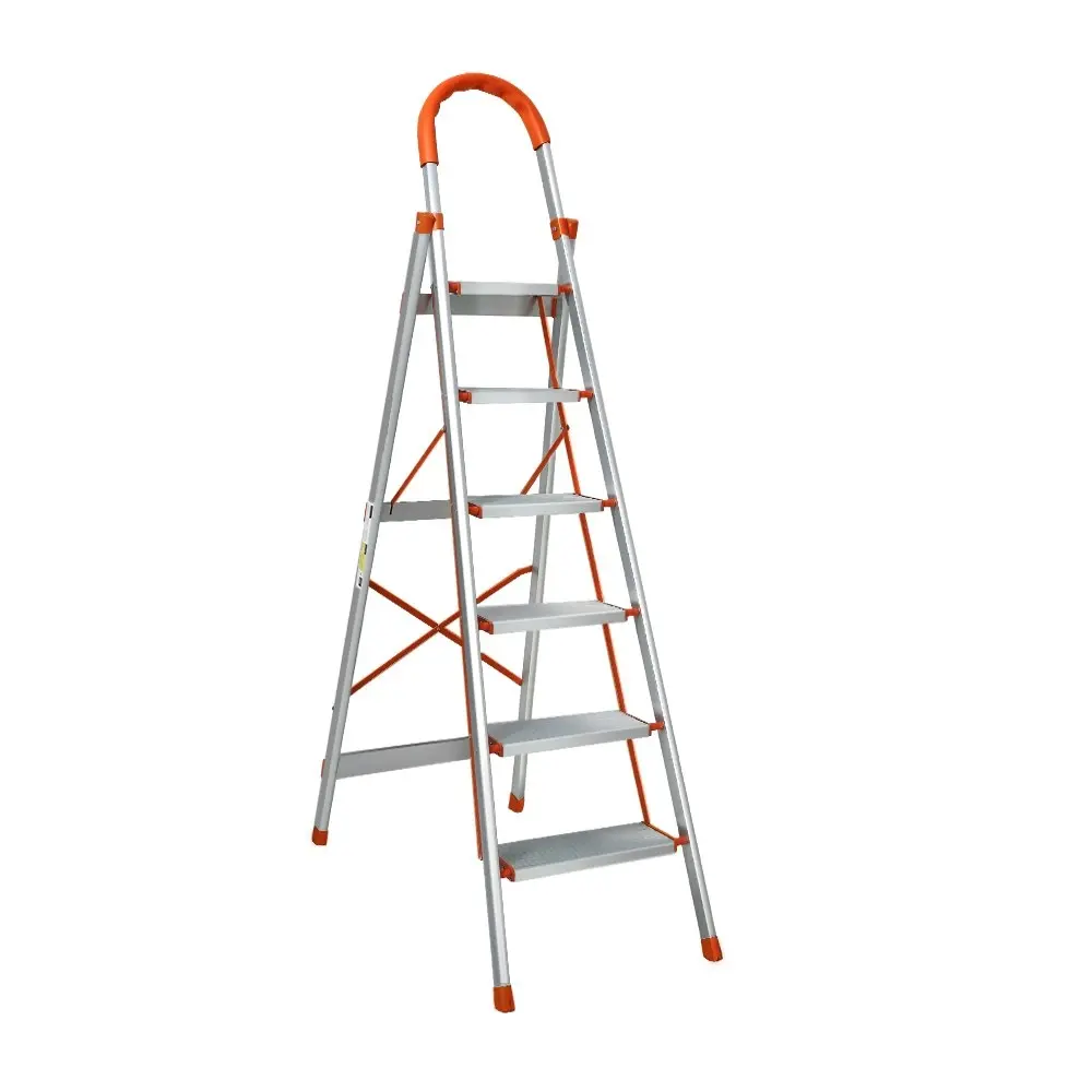 Giantz 6 Step Ladder Multi-Purpose Folding Aluminium Light Weight Platform