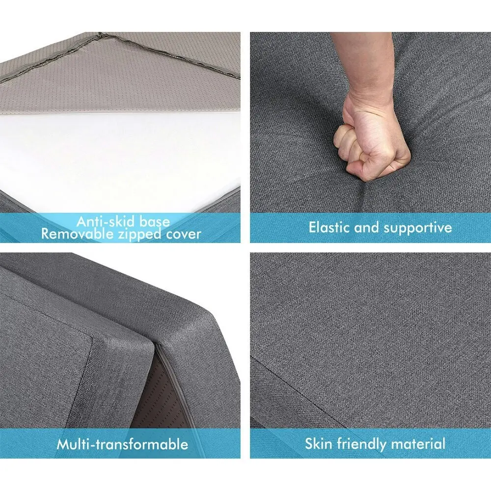 Starry Eucalypt Folding Mattress Foldable Fabric Chair Foam Portable Single