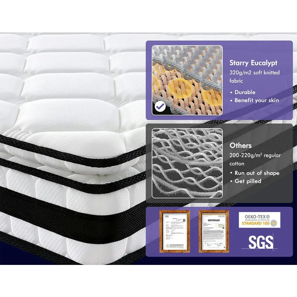 Starry Eucalypt Mattress Pillow Top Cool Gel Queen