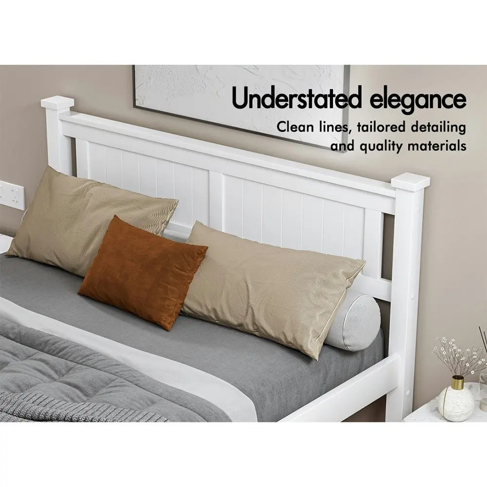 Alfordson Bed Frame Queen Size Wooden Base Arne