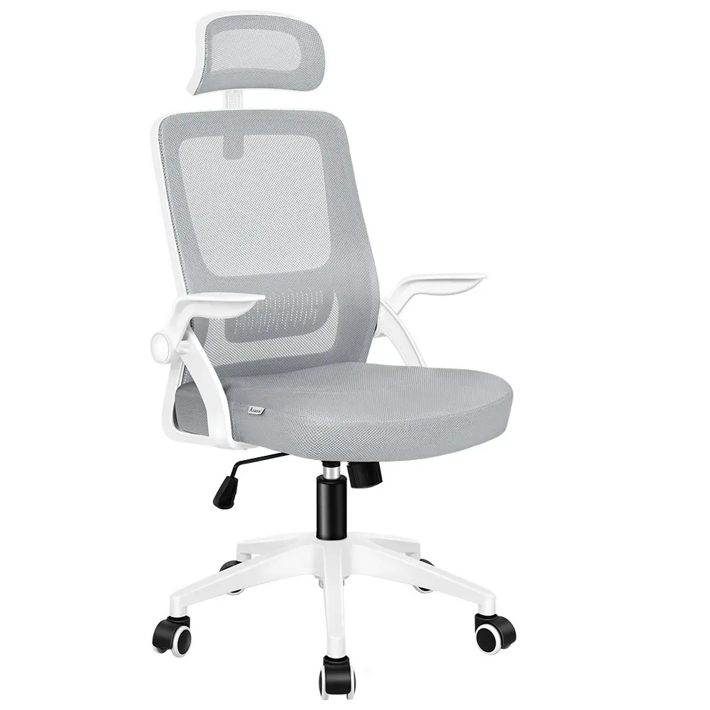 Alfordson Mesh Office Chair White & Grey