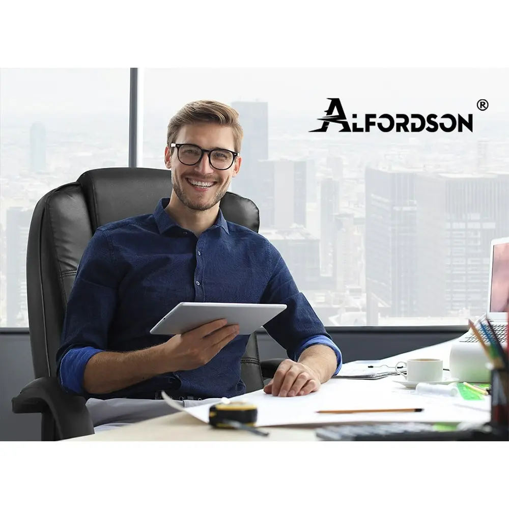 Alfordson Office Chair Tilt Adjustable Adam Black