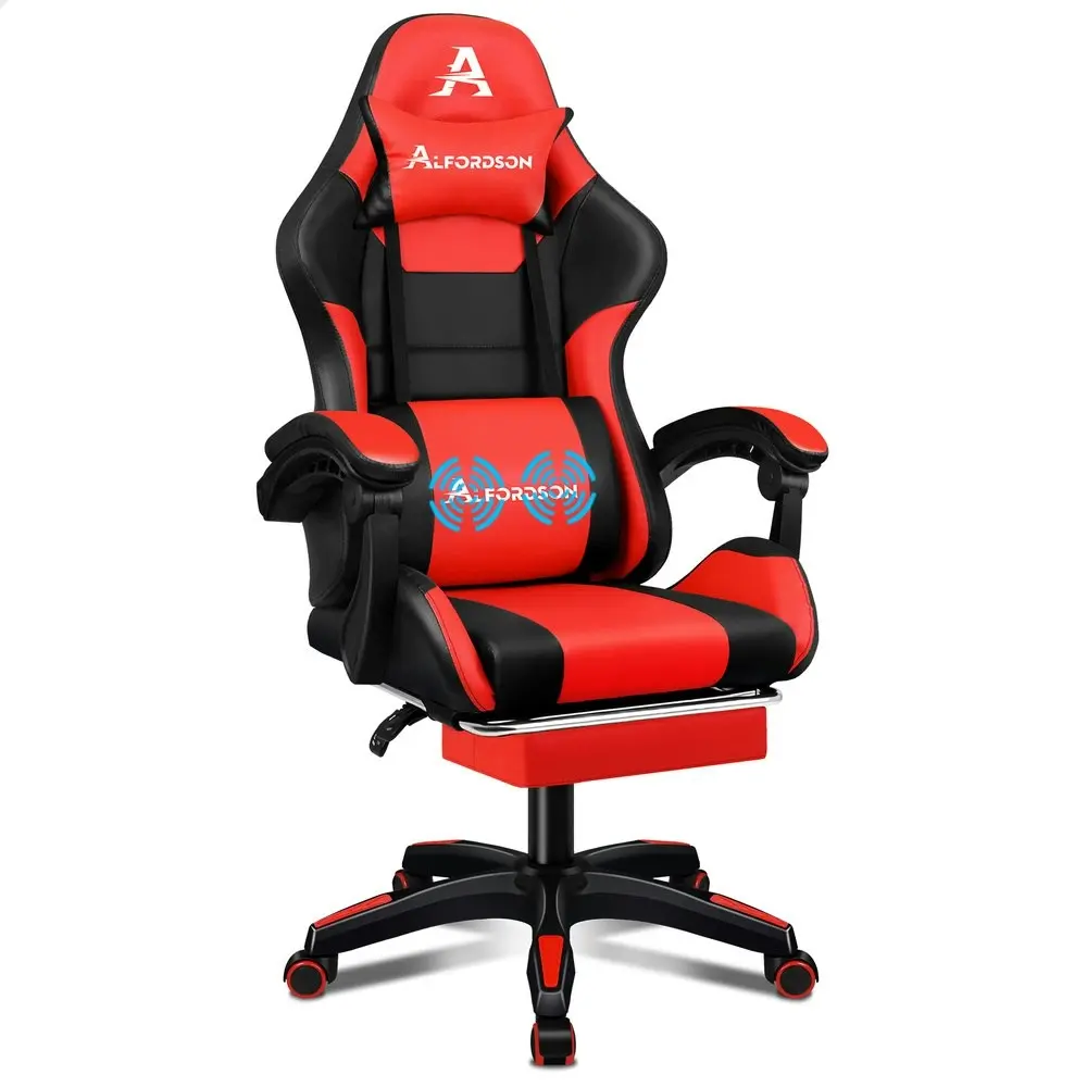 Alfordson Gaming Chair Extra Large Pillow Elite Black & Red