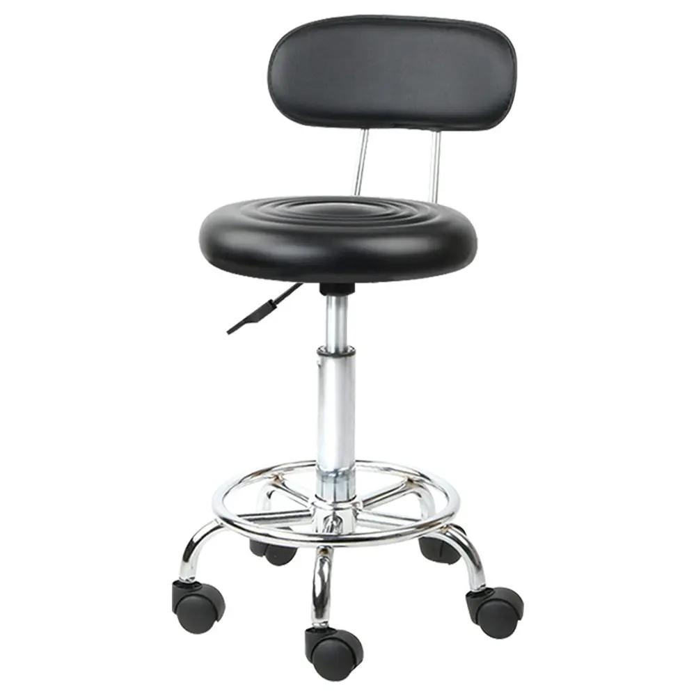 Alfordson Salon Stool Round Swivel Barber Hair Dress Chair Declan Black