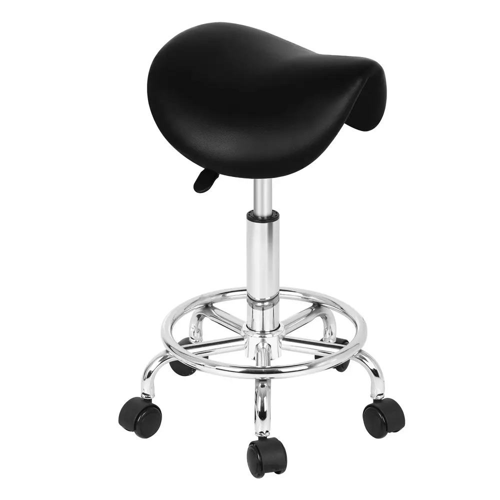 Alfordson Salon Stool Saddle Swivel Barber Hair Dress Chair Sierra Black