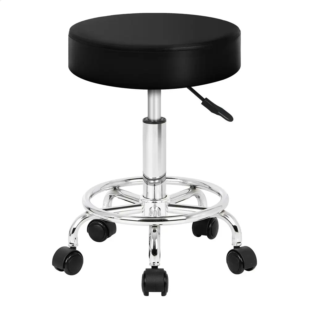 Alfordson Salon Stool Round Swivel Barber Hair Dress Chair Gas Lift Black