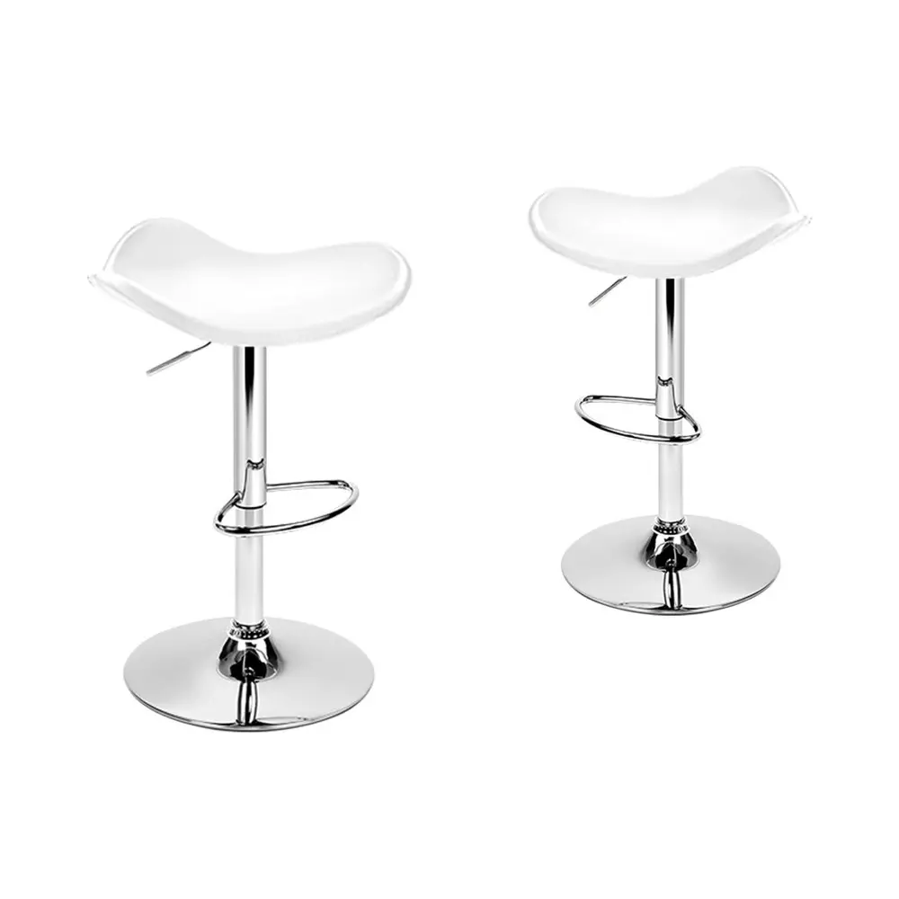 Alfordson Bar Stools Kitchen Swivel White Portia x2