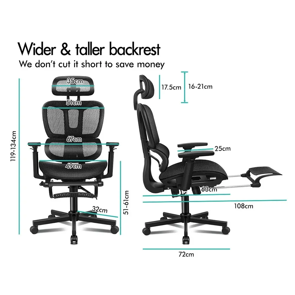 Alfordson Mesh Executive Ergonomic Office Chair Black