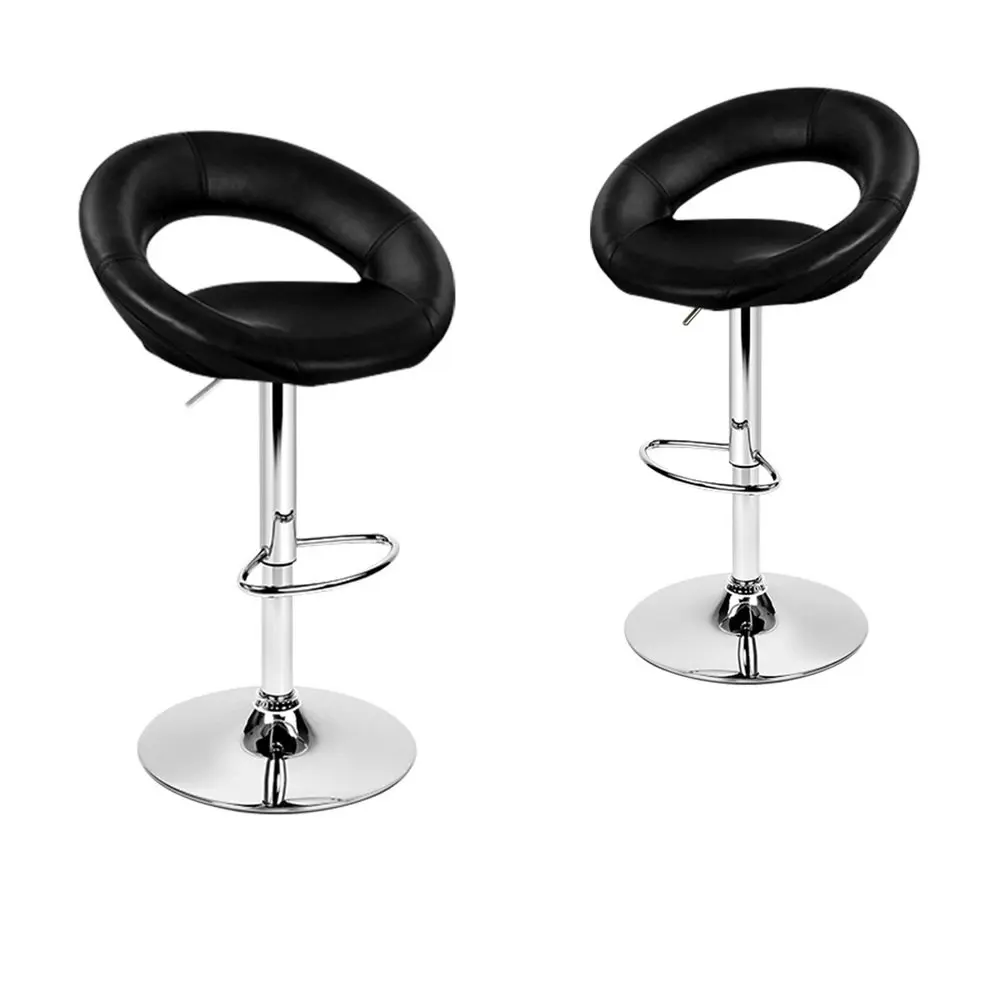 Alfordson Bar Stools Kitchen Swivel Bar Stools Black Ovadia x2