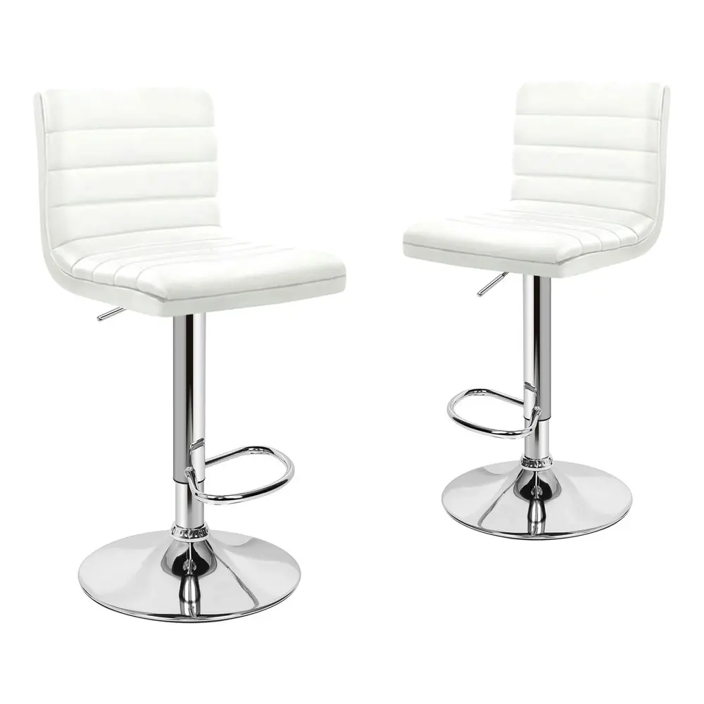 Alfordson Bar Stools Kitchen Swivel White Ruel x2