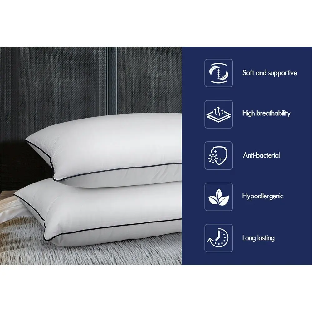 Starry Eucalypt Pillow Microfibre Twin Pack Soft