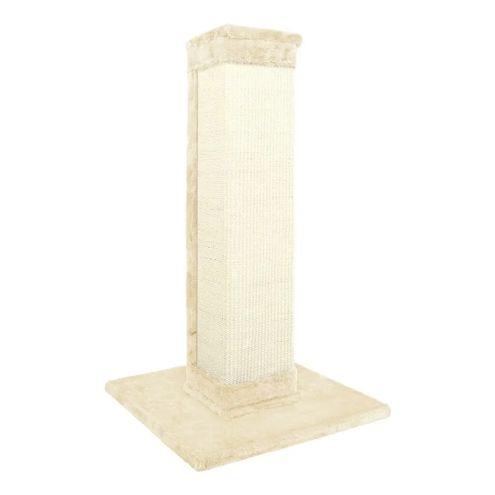 BEASTIE Cat Tree 92cm Beige Scratcher Tower Scratching Post