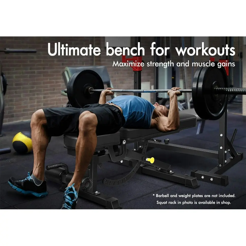 Black Lord Commercial Weight Bench FID Bench Flat Incline Decline Press Gym