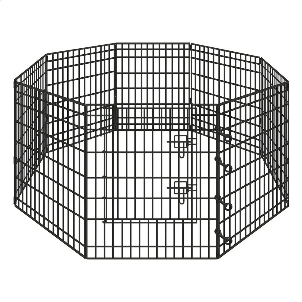 BEASTIE Pet Playpen 36 inch Large 8 Panel Fence Enclosure Dog Metal Exercise Pen