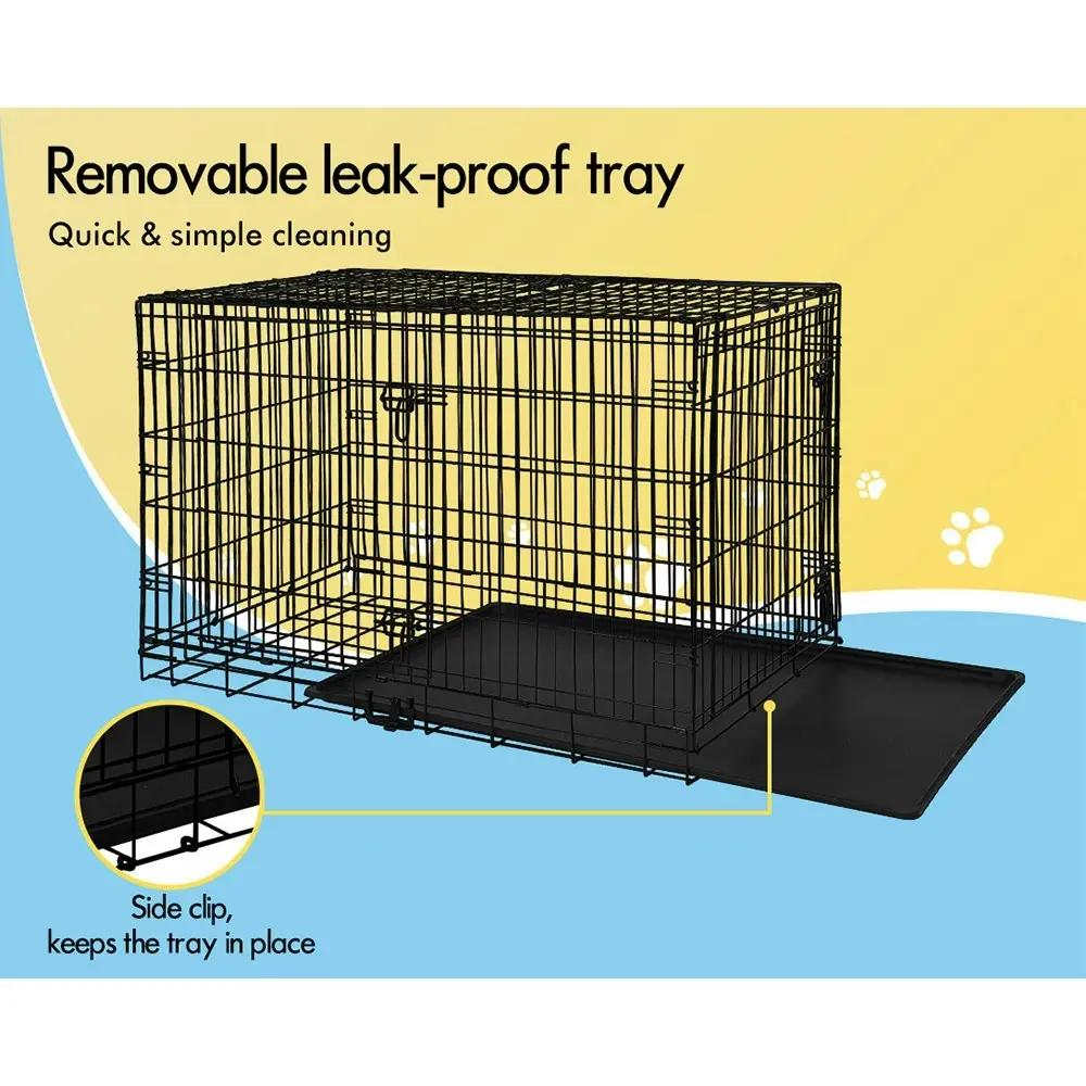 BEASTIE Dog Cage 36 inch Large Pet Crate Kennel Cat Metal Playpen Foldable