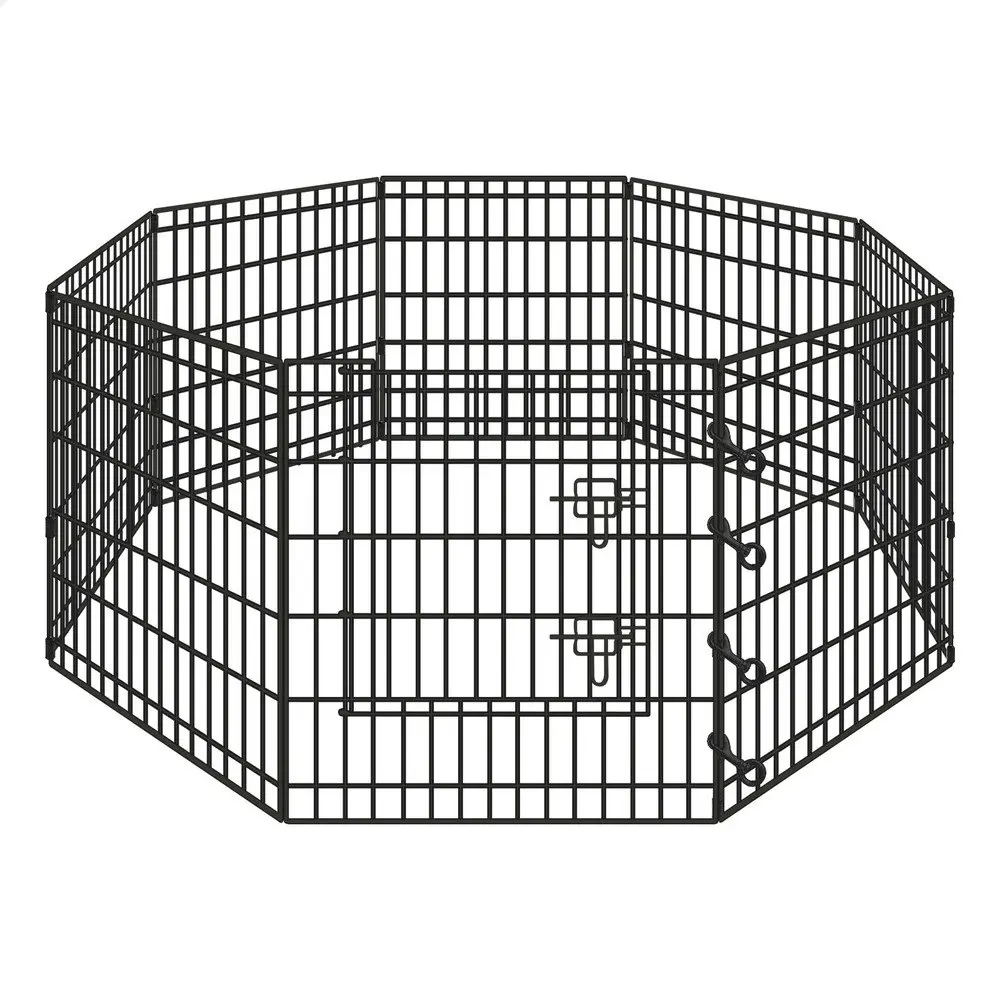 BEASTIE Pet Playpen 30 inch Large 8 Panel Fence Enclosure Dog Metal Exercise Pen