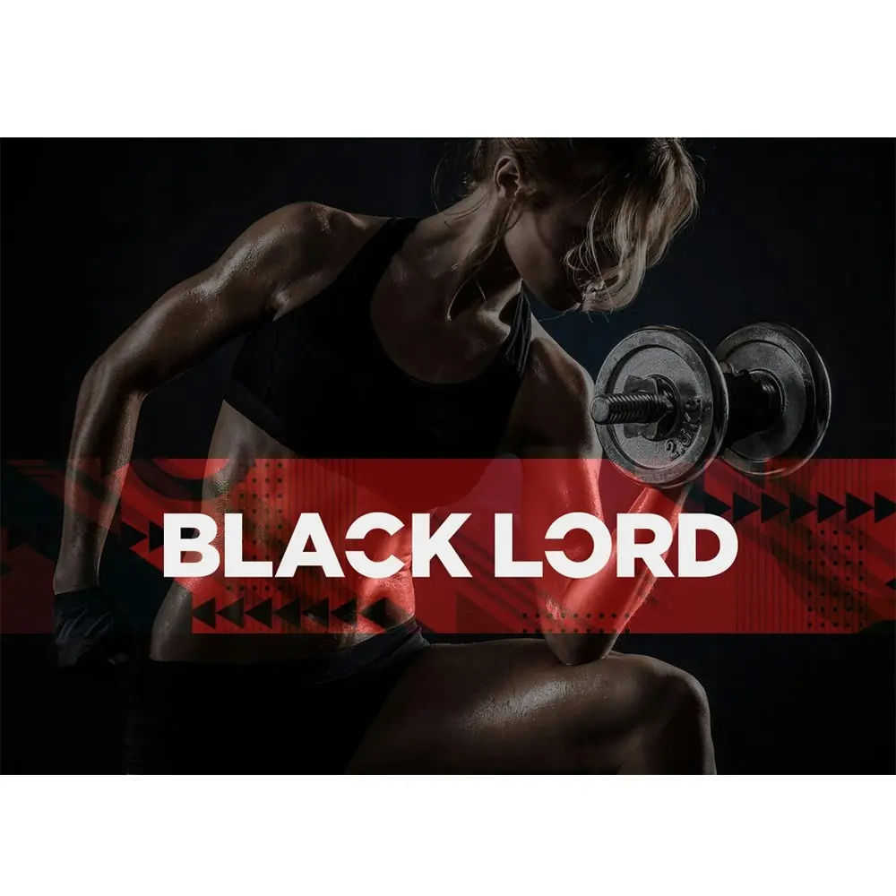 Black Lord Weight Bench FID Bench Fitness Flat Incline Decline Press Gym