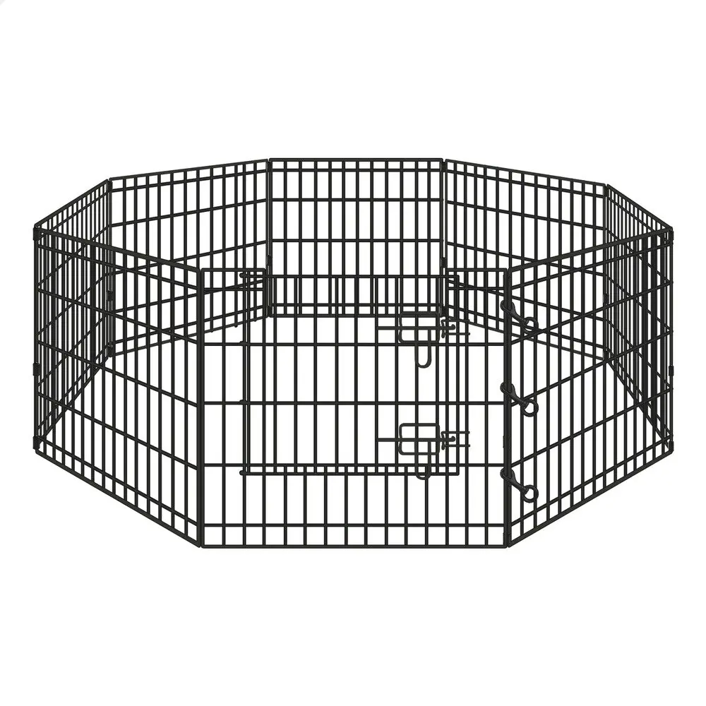 BEASTIE Pet Playpen 24 inch Large 8 Panel Exercise Pen Fence Enclosure Dog Metal