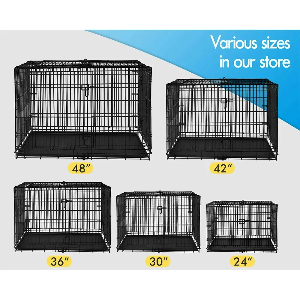 BEASTIE Wire Dog Cage 48in Foldable with Tray