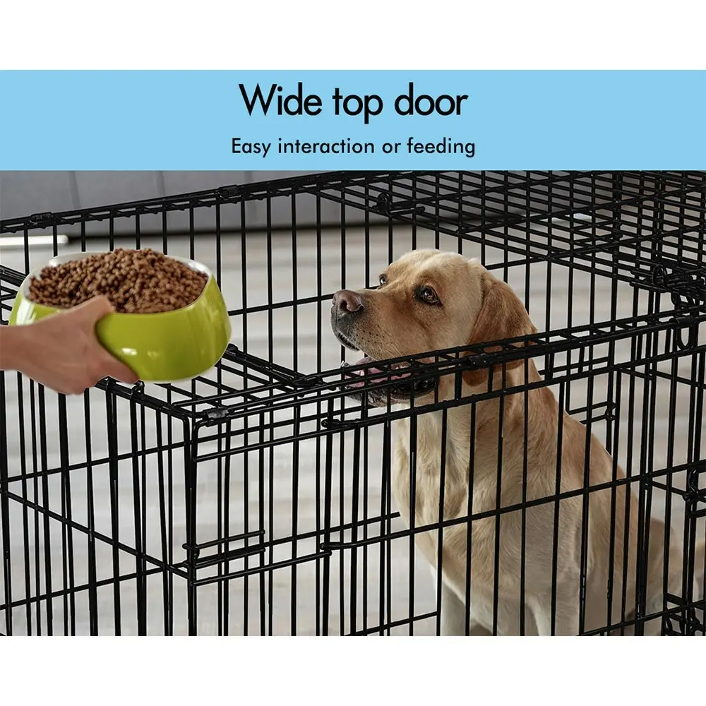 BEASTIE Wire Dog Cage 48in Foldable with Tray