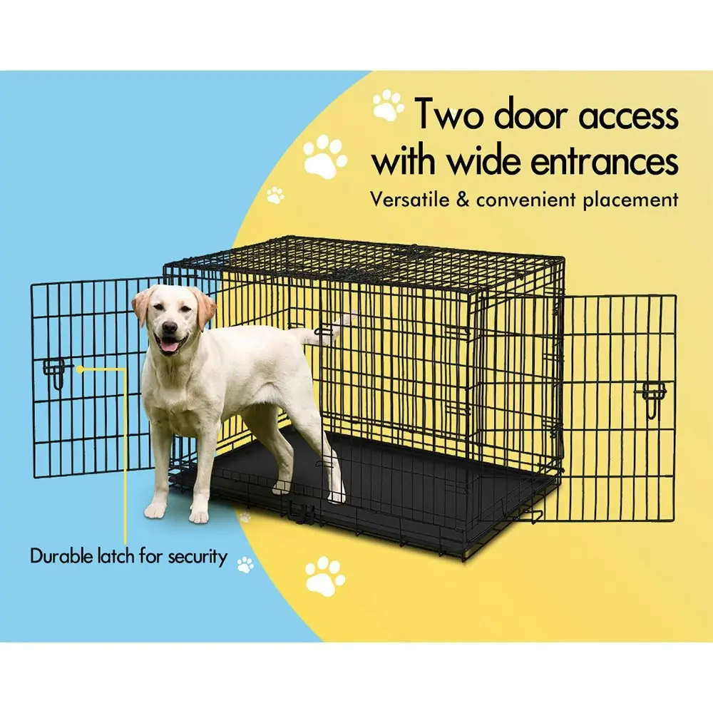 BEASTIE Dog Cage 24 inch Large 8 Panel Fence Enclosure Dog Metal Exercise Pen