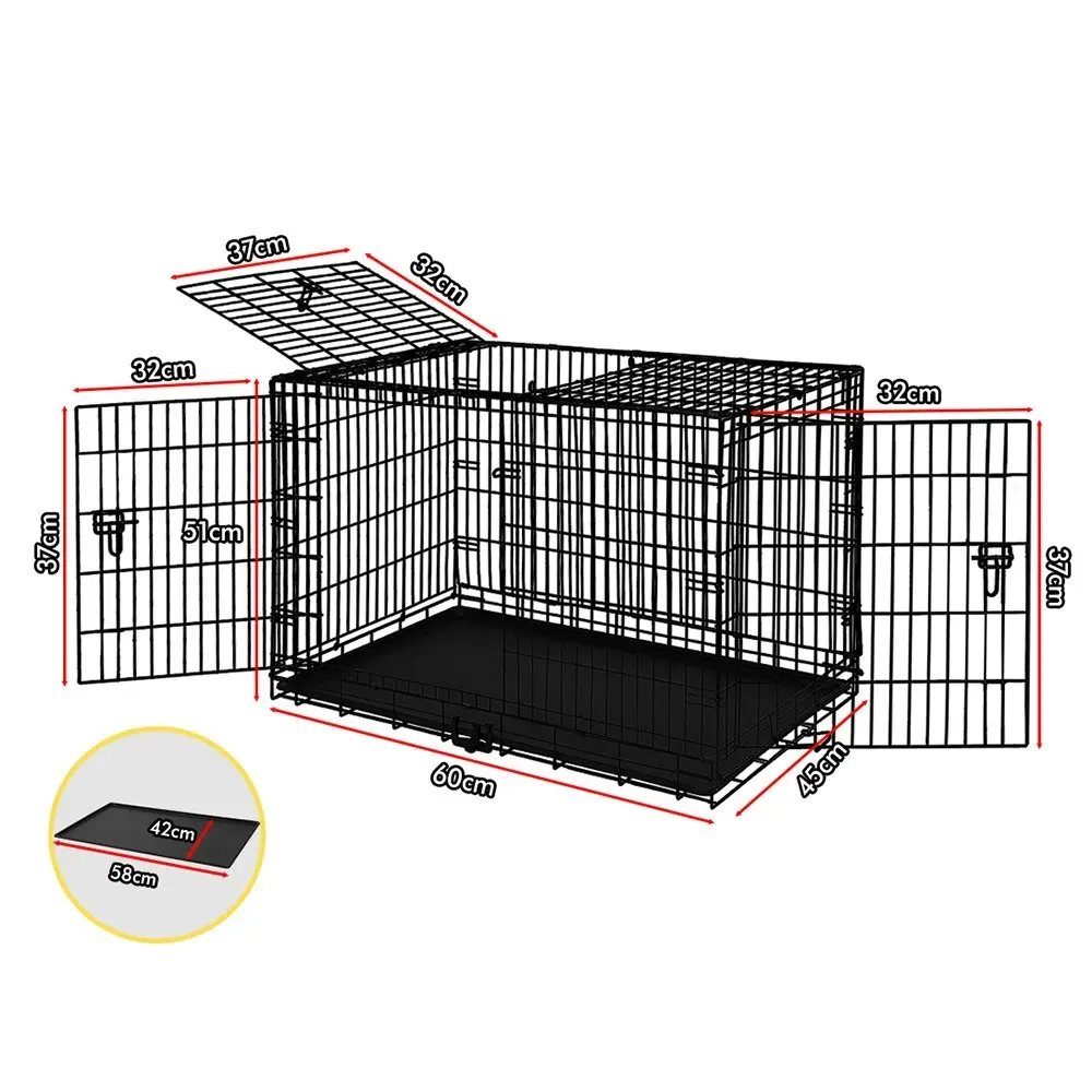 BEASTIE Dog Cage 24 inch Large 8 Panel Fence Enclosure Dog Metal Exercise Pen