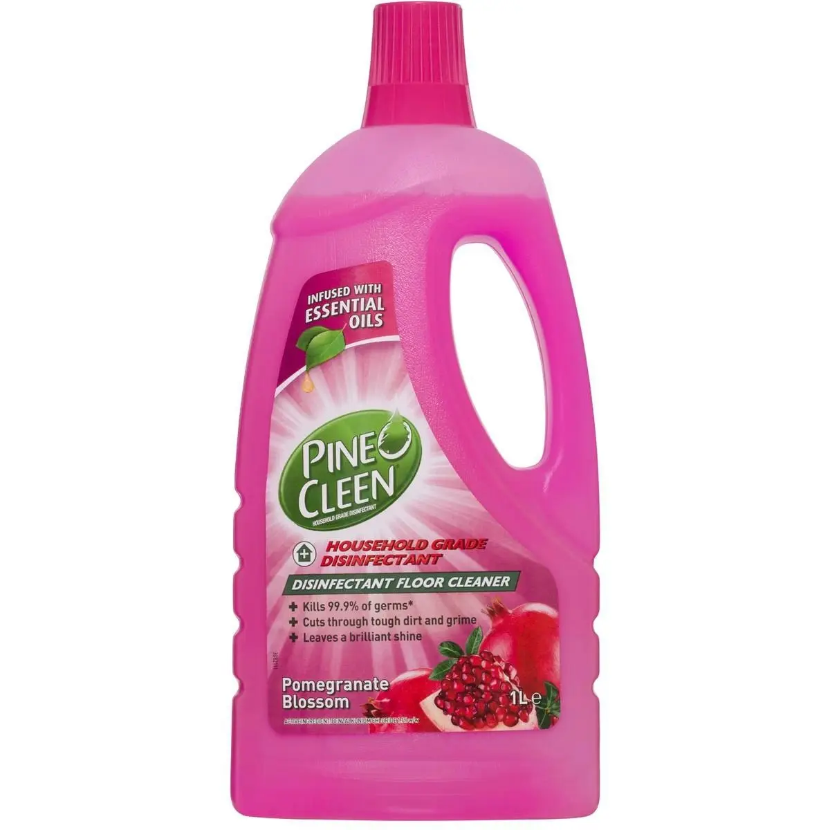 2 Pack Pine O Cleen Disinfectant Floor Cleaner Pomegranate 1l