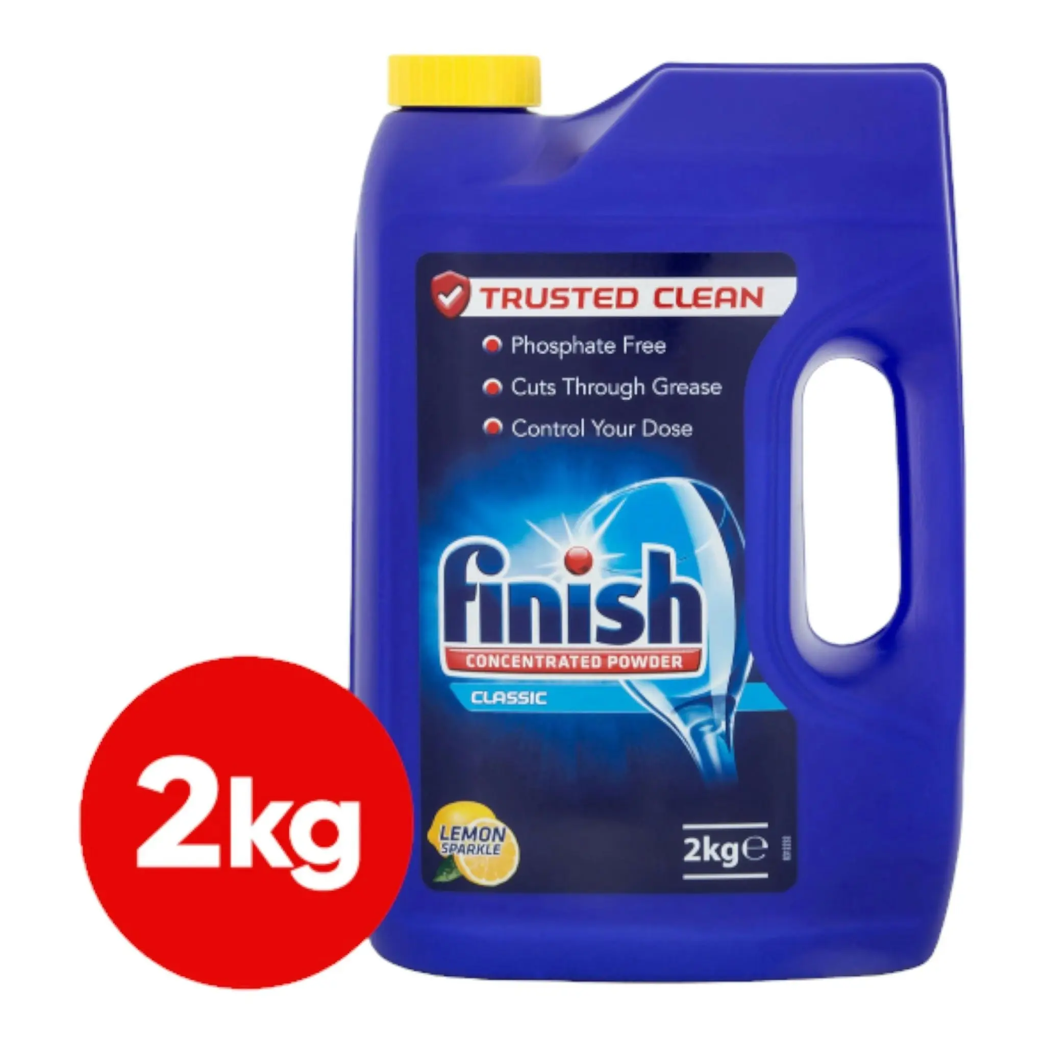 Finish Classic Concentrated Dish Washing Powder Lemon Sparkle 2kg