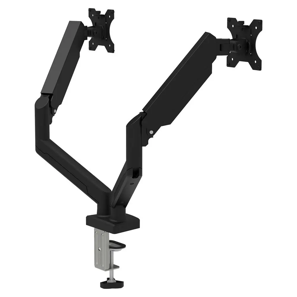 Viviendo Gas Spring Desk Stand and Monitor arm in Single or Dual Steel Monitor Mounts