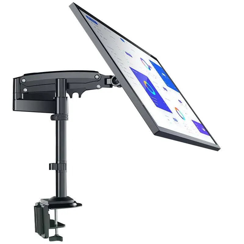 Viviendo Gas Spring Desk Stand and Monitor arm in Single or Dual Steel Monitor Mounts