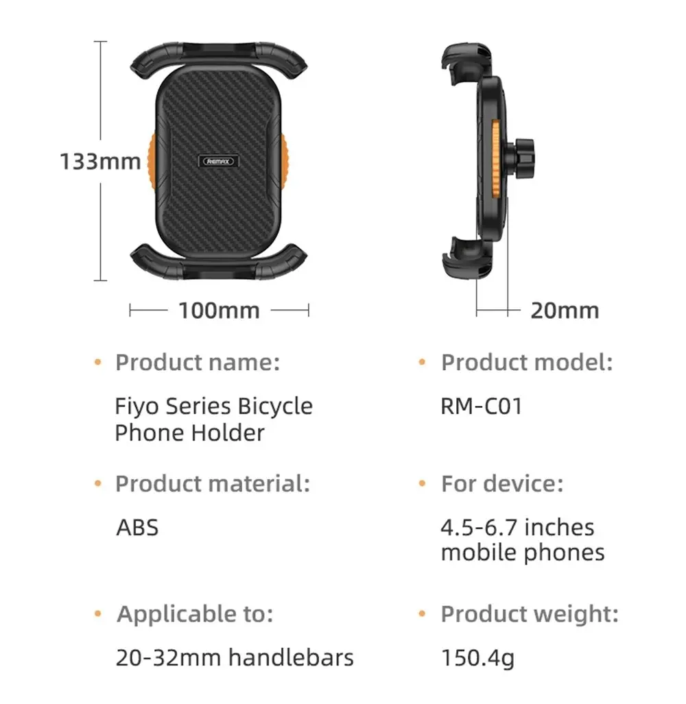 Bike Mounted Phone Holder (without attachment)