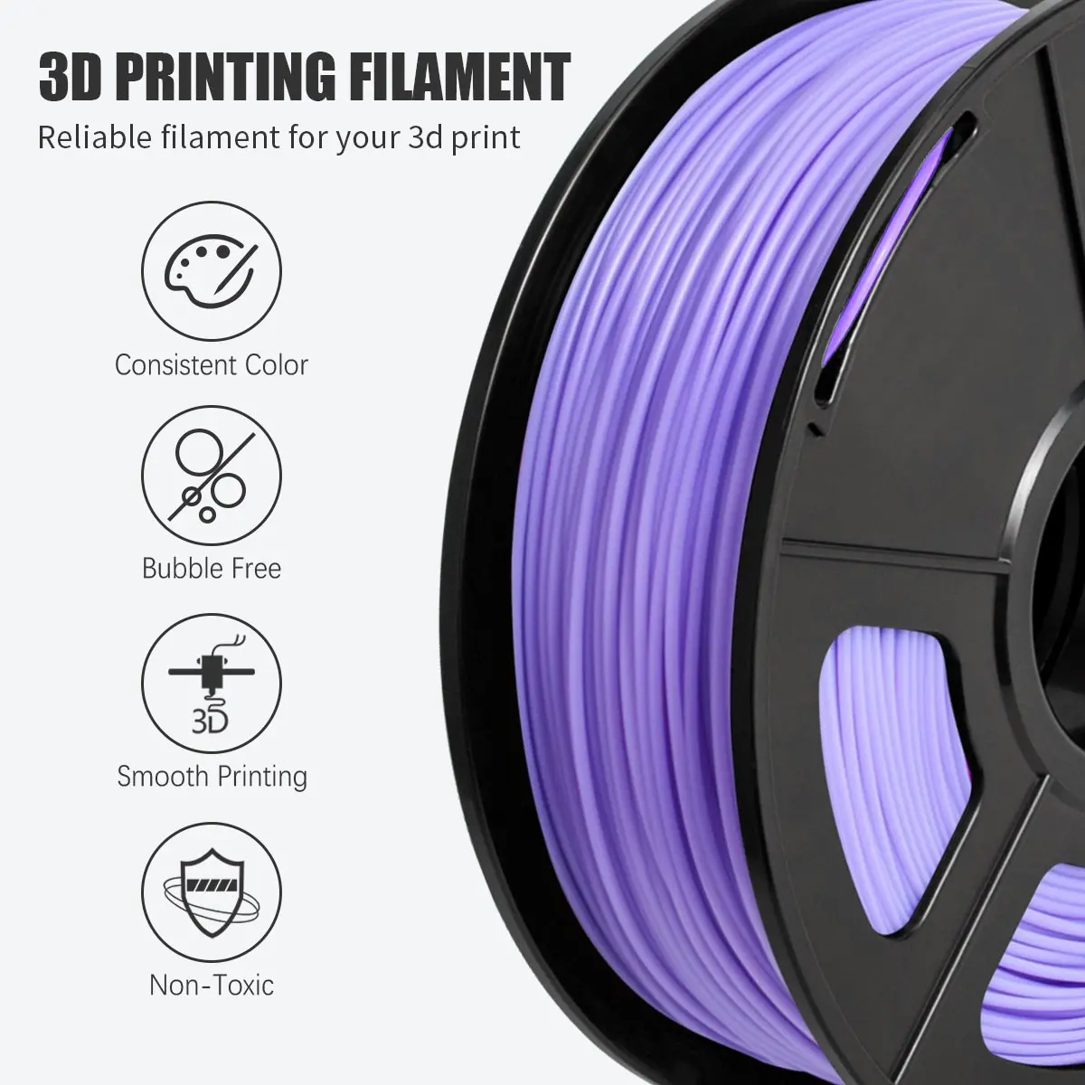 PLA+ 3d Printer Filament - 1kg 1.75mm - Purple