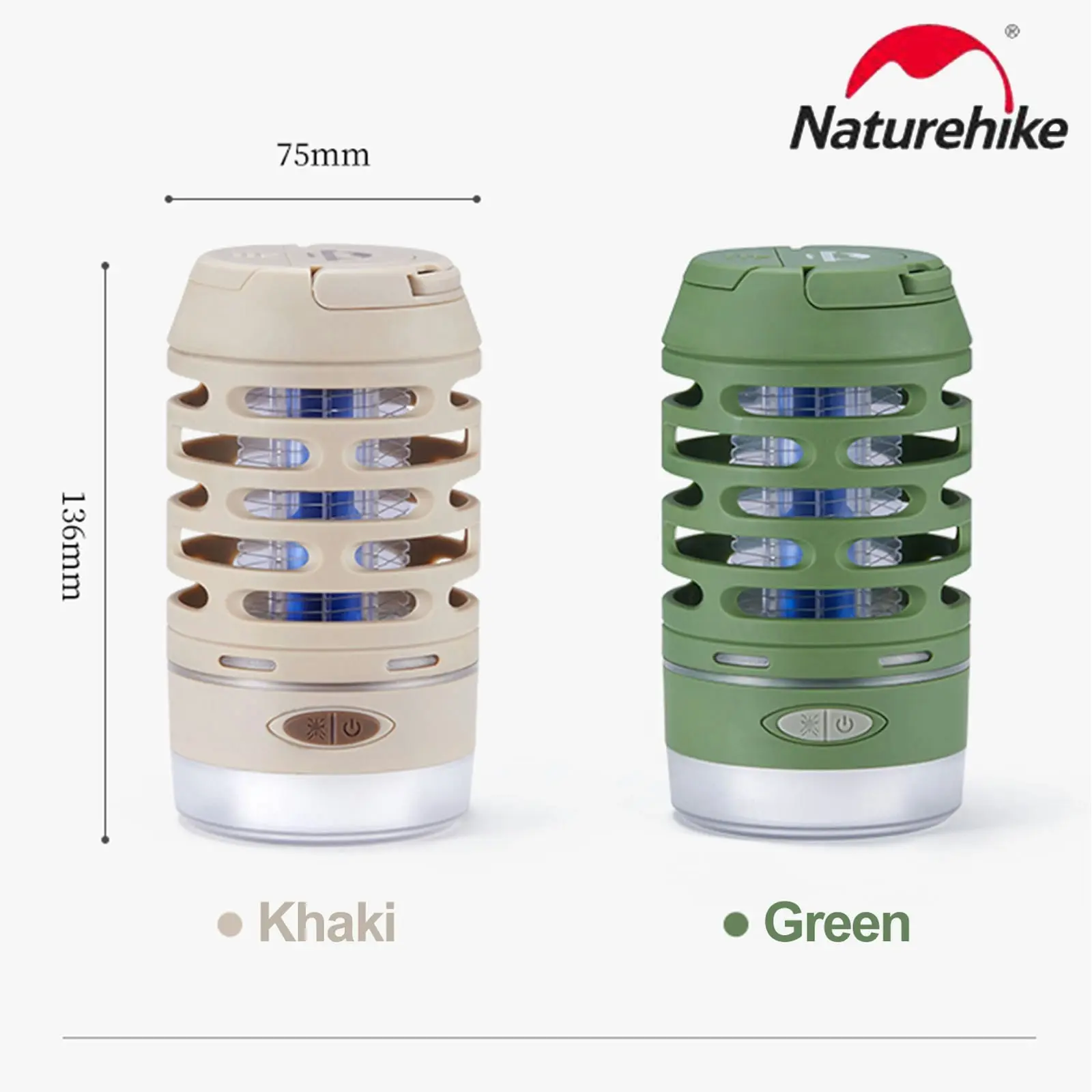 NatureHike Outdoor Electric Shock Mosquito Lamp Insect Repellent Waterproof Camping Lights Outdoor  - Green