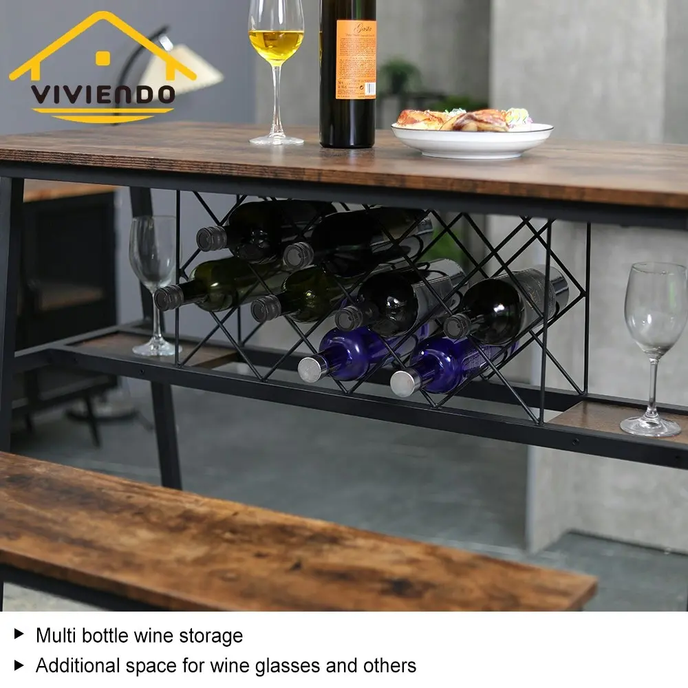 Viviendo Bench Seating, Dining Table, Bar Table - Industrial Style