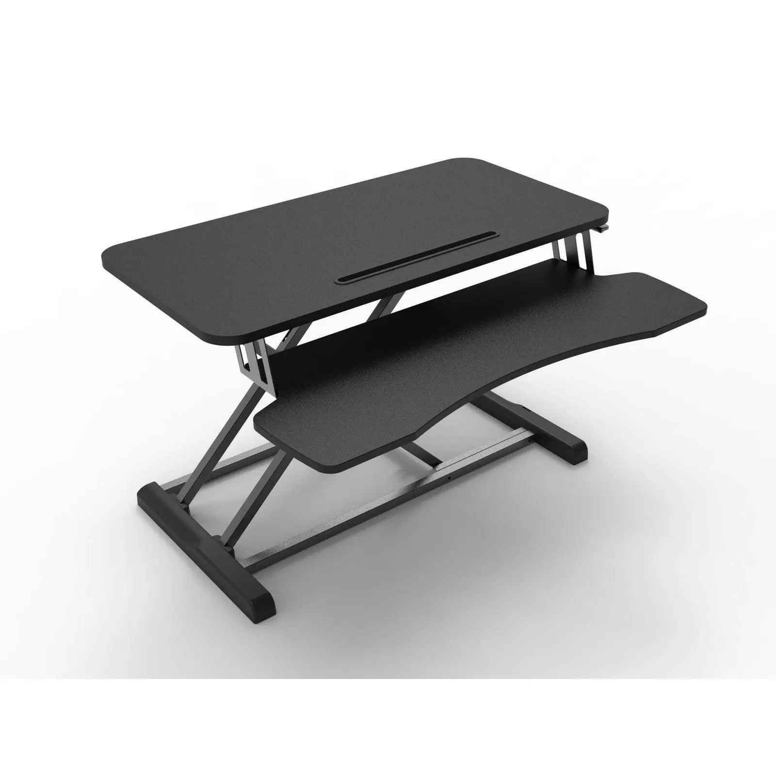 Viviendo Height Adjustable Desk Riser Sit Stand Computer Office Keyboard Shelf