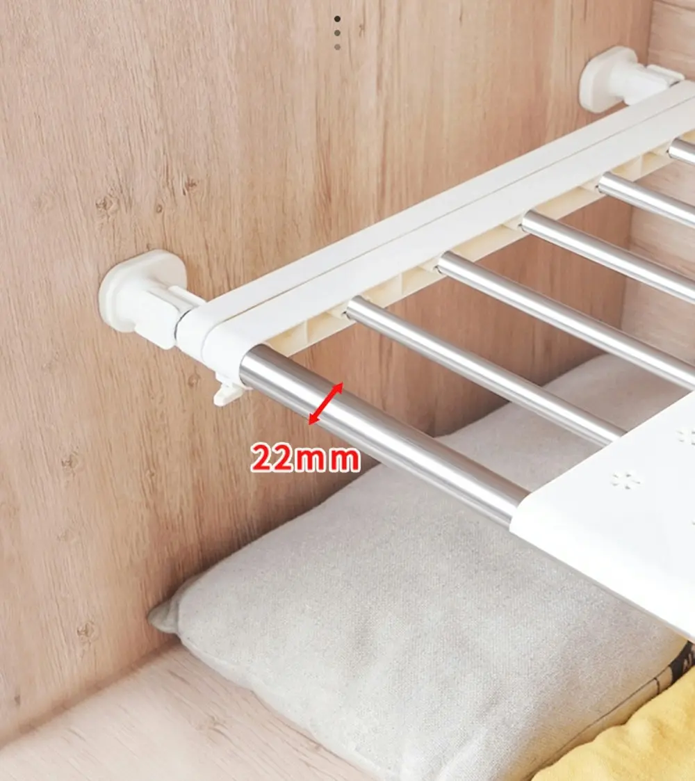 Viviendo Custom Closet Racking DIY Wall Mounted Wardrobe Organiser in Stainless Steel and ABS