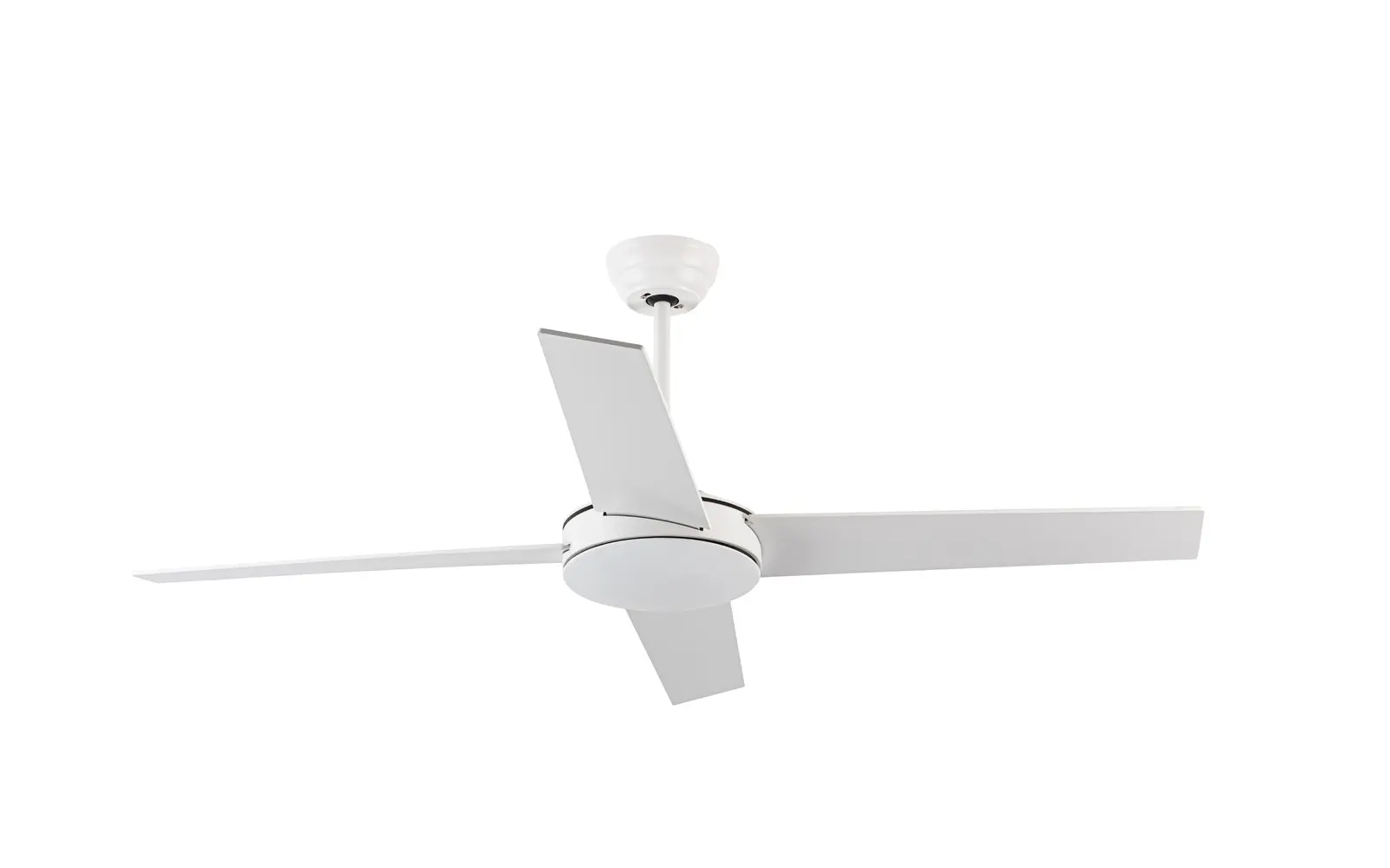 Viviendo 52 Inch 4 Blade Ceiling Fan with 3 Speed Remote Control - White