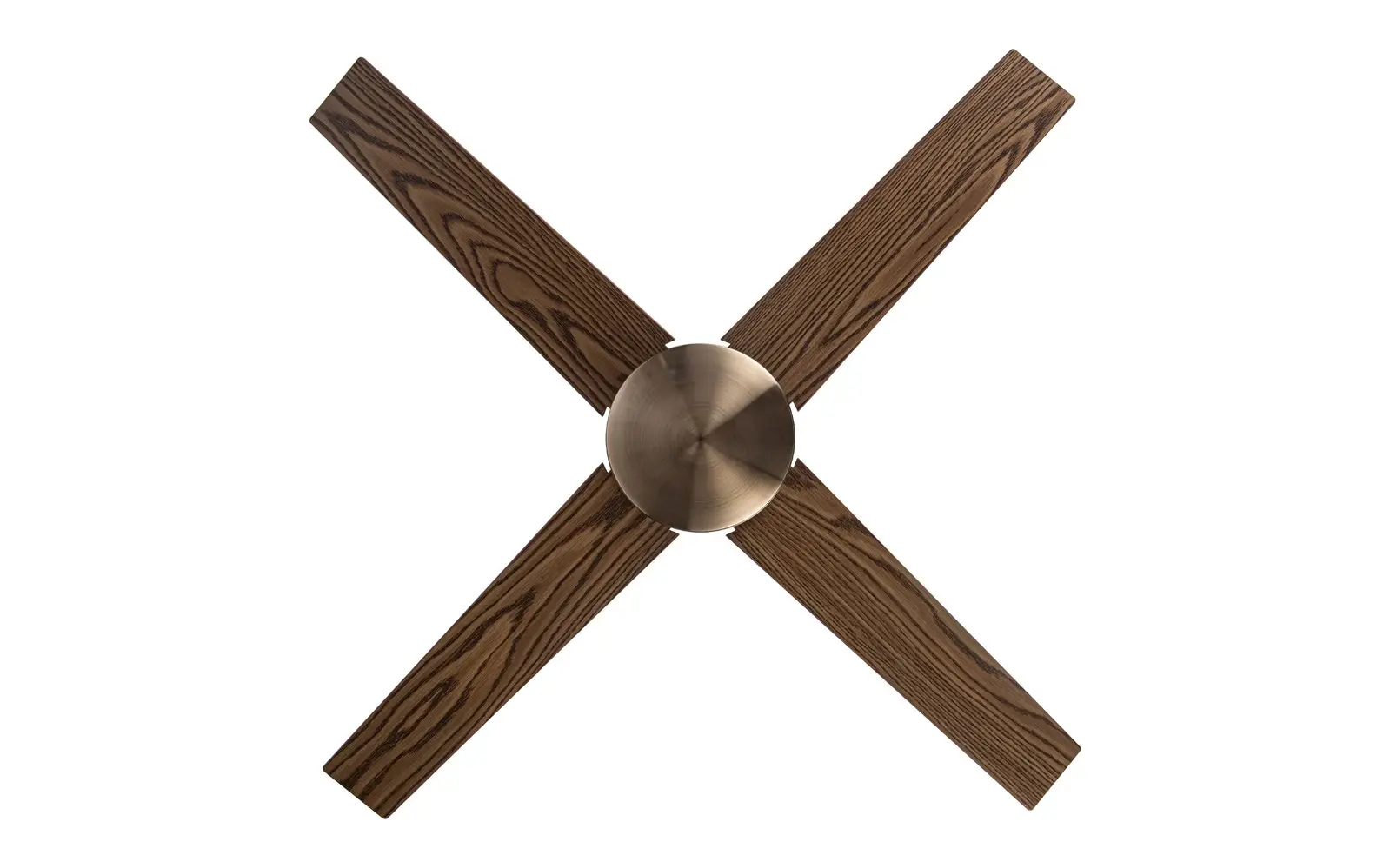 Viviendo 52 Inch 4 Blade Ceiling Fan with 3 Speed Remote Control - Brown