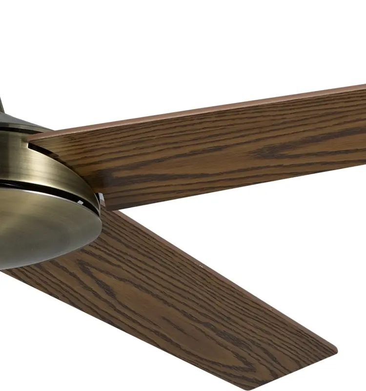 Viviendo 52 Inch 4 Blade Ceiling Fan with 3 Speed Remote Control - Brown