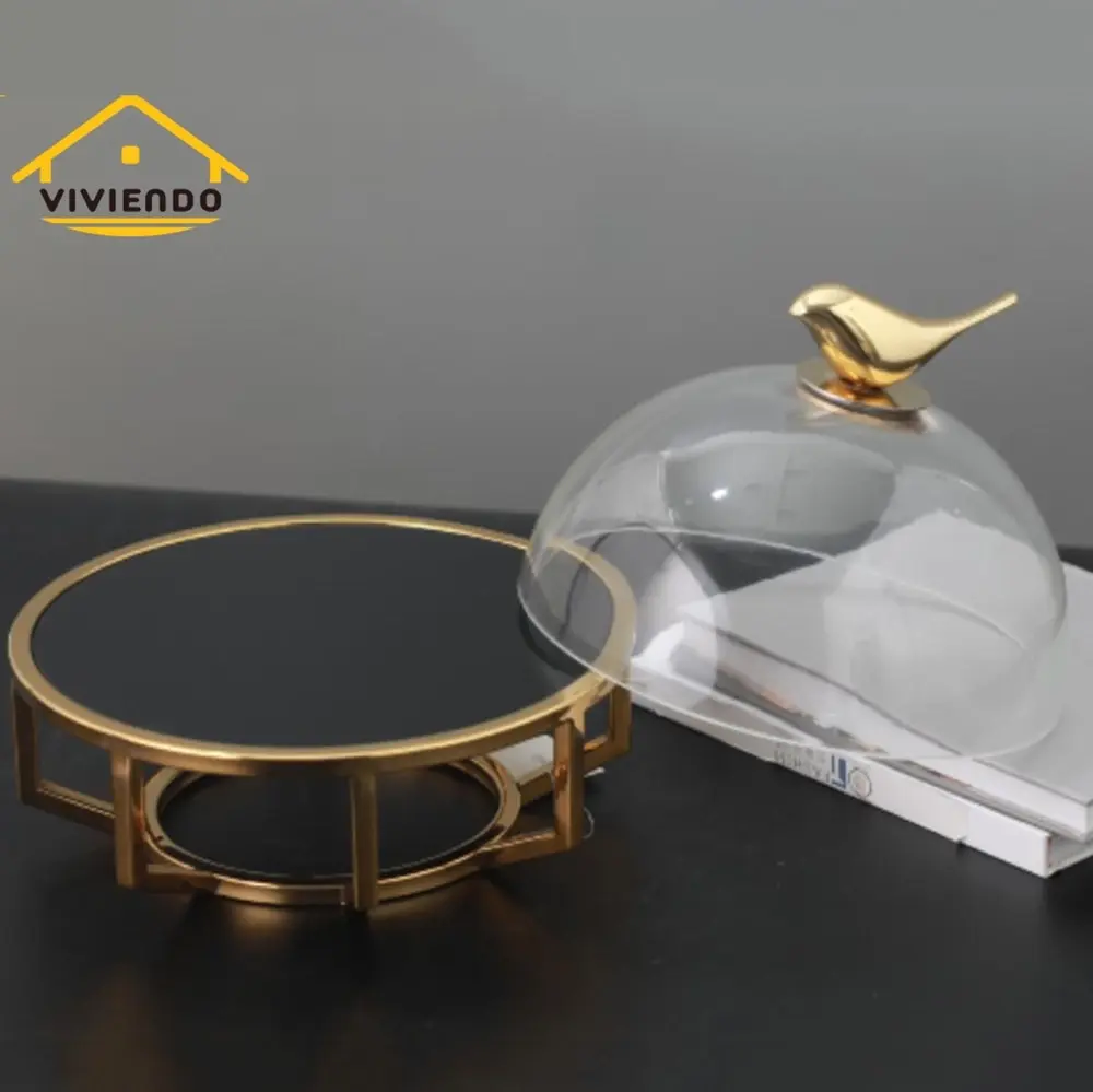 Decorative Display Stand, Desert Cake and Pastry Stand Wedding Table Centrepiece in Stainless Steel